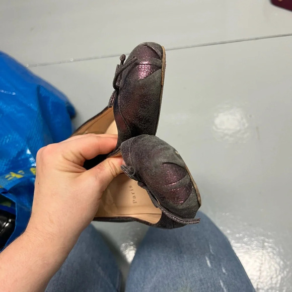 Christian Louboutin Purple Sparkle Kitten Heel Ballet Heels, size 37 - Picture 8 of 11